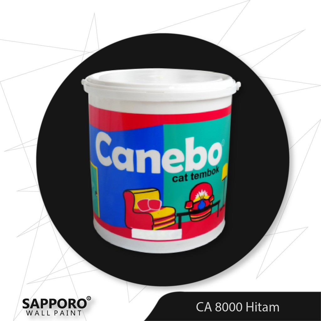 Cat Tembok Canebo Black 5KG Cat Tembok Terbaik Termurah