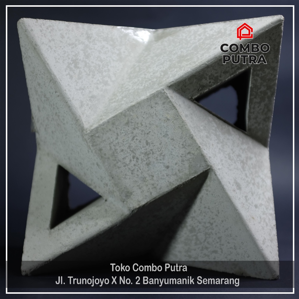 Roster Loster Beton Kincir 20 x 20 cm 2 Lubang