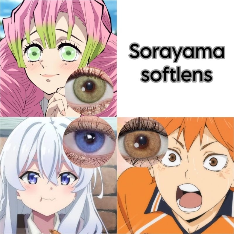 Sorayama Softlens Mysticeyes Green Blue Brown