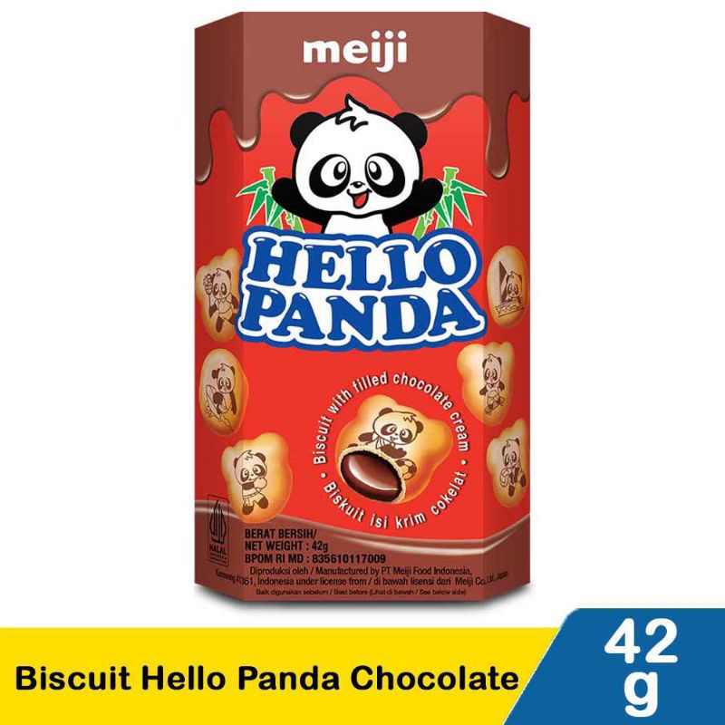 

Biscuit Meiji Hello panda Chocolate/strawberry/cookies and cream 42g