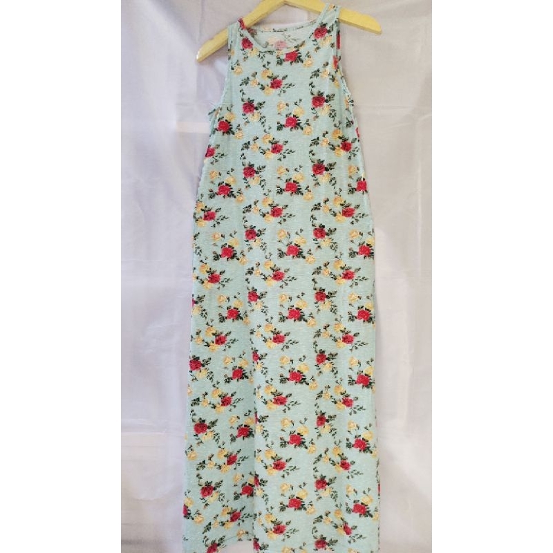 DRESS LEMONE SALUR KUTUNG WARNA MINT BUNGA² LRELOVED