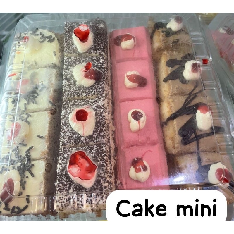 

cake mini kue box mini isi 16