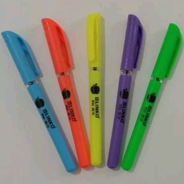 

bulpoint gel 0,5 linko /pen gel ujung lancip tinta hitam harga tertera 1biji (20grm) badan warna warni