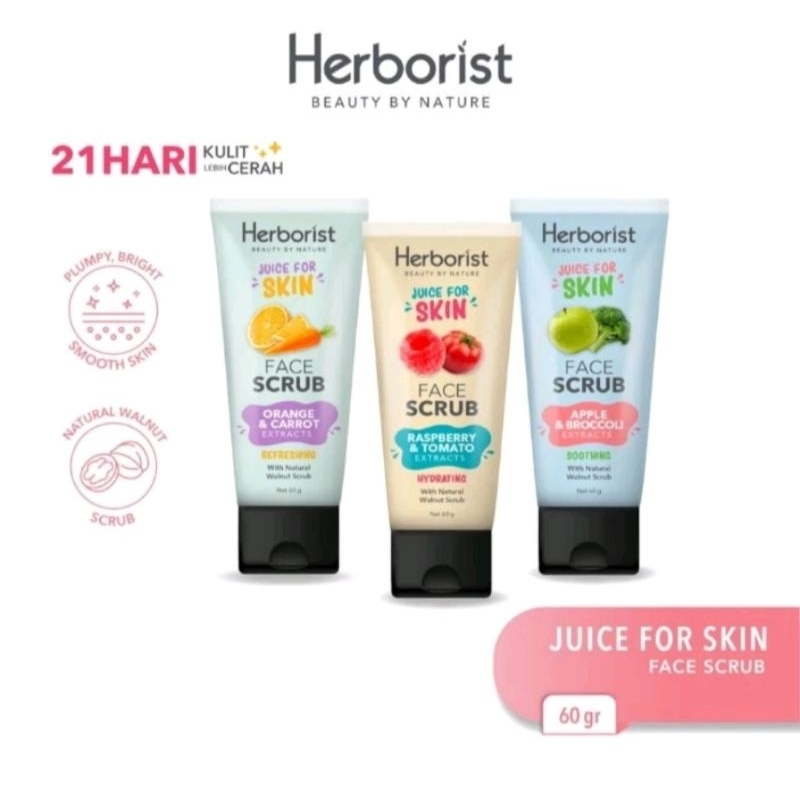 HERBORIST FACE SCRUB HERBORIST SCRUB WAJAH EXFOLIATING WAJAH