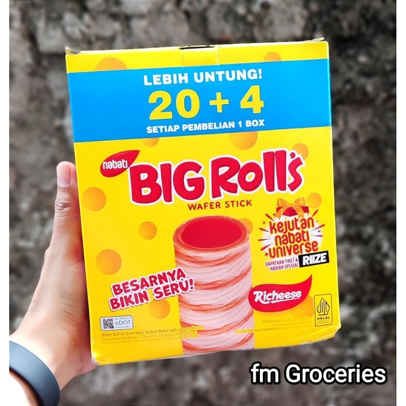 

Nabati Big Rolls keju isi 24 pcs