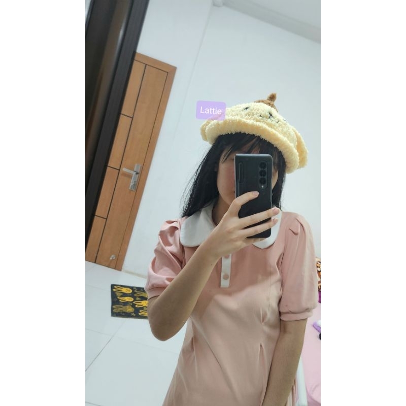 HANDMADE POMPOMPURIN BEANIE HAT/JAEHYUN NCT 127/NCTZEN/NCT127/AESTHETIC ESTETIK/KAWAI STYLE/SANRIO/P