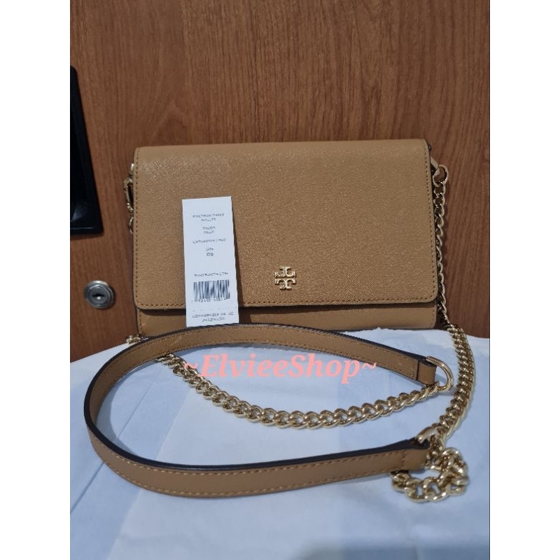 TORY BURCH - Emerson Chain Wallet (warna Cardamom)