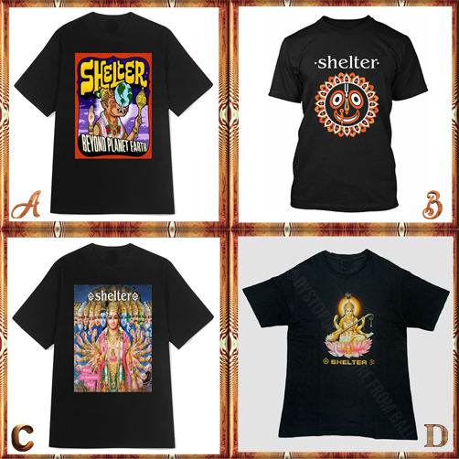 Kaos Shelter Band Tshirt 100% Cotton