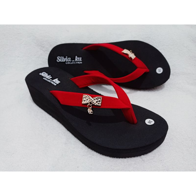 SANDAL WEDGES BELUDRU PITA SANDAL CEWEK SPON CANTIK - WEDGES SANDAL