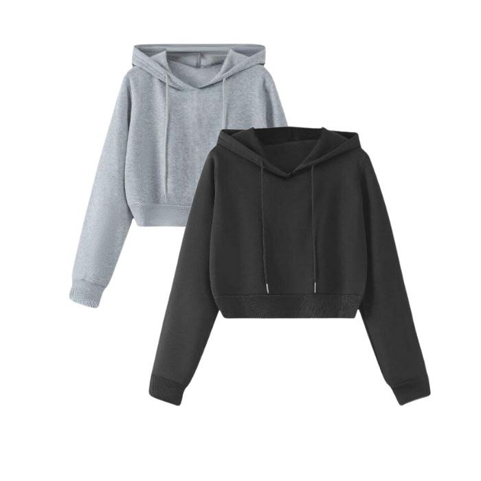 baju anak sweater crop hoodie crop top anak perempuan usia 2-11 tahun