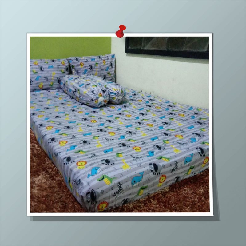Sprei Motif Anak Cowok Cewek Kartun Karakter Hewan