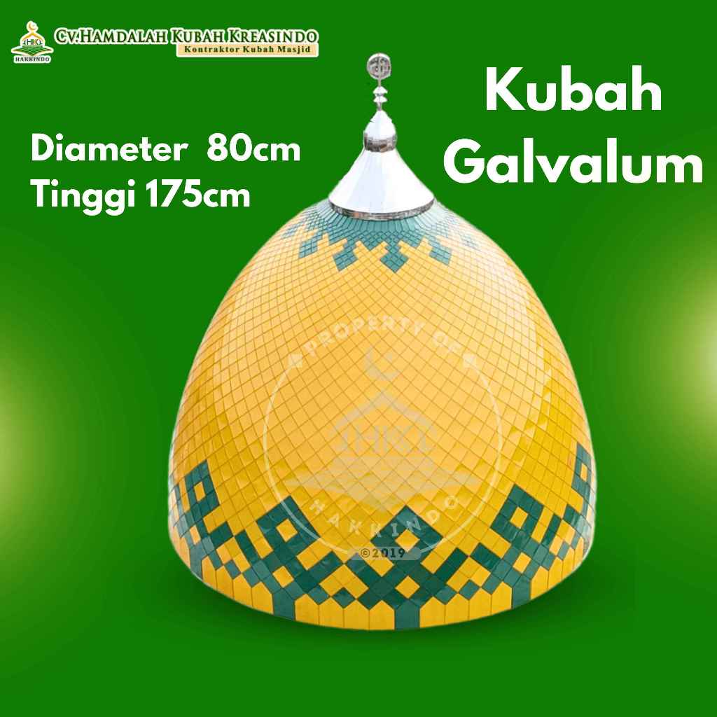 Kubah Masjid Galvalum 80x175cm