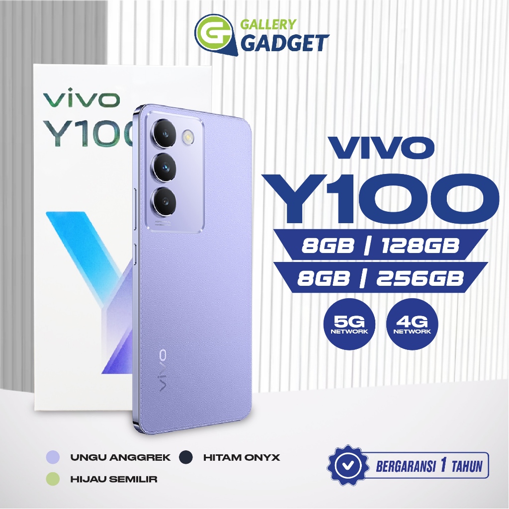 VIVO Y100 5G 4G 8/128 8/256 GB 8GB 128GB 256GB Garansi Resmi