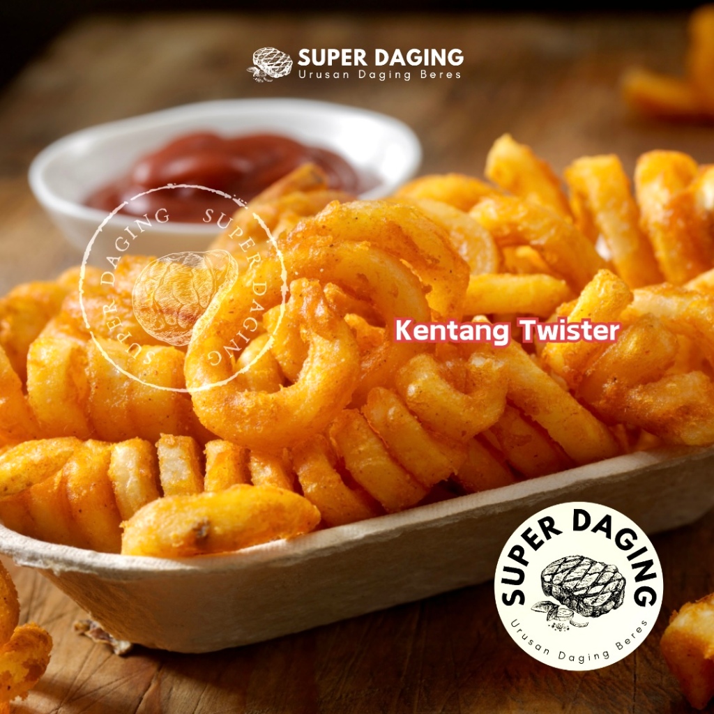 

Kentang Twister (Curly Fries) - Super Daging Palembang