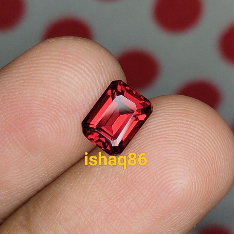 BATU ALAM 500 NATURAL PYROPE GARNET 8X6MM OCTAGON
