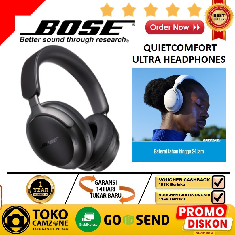 Bose QuietComfort Ultra Spatial Audio Headphones ANC Bluetooth Headset - ORIGINAL (BLACK)