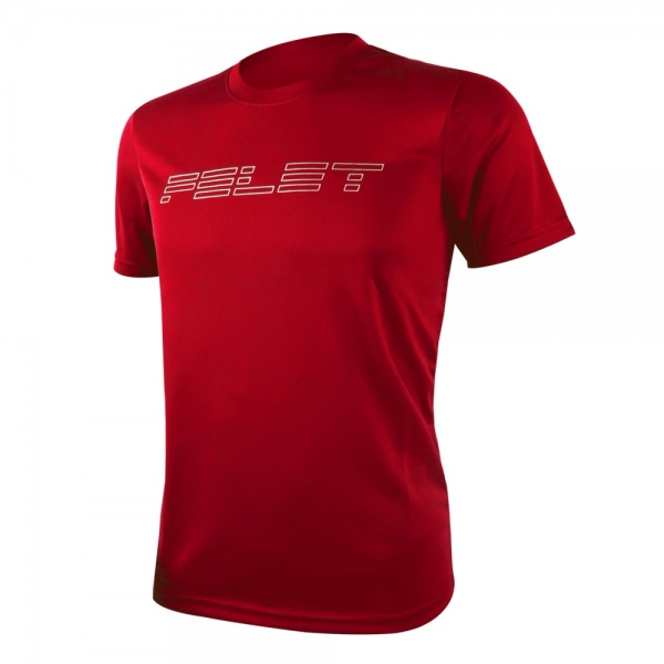 Baju Felet Kaos Olahraga Badminton Pria Dewasa Kualitas Premium Dryfit Import -H60 (RED)