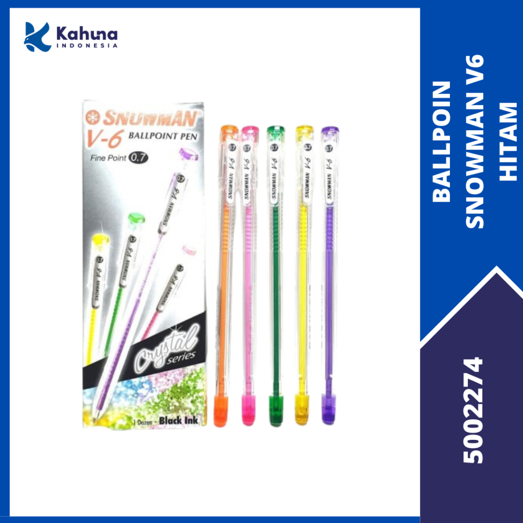 

BALLPOINT / PULPEN / BOLPOIN SNOWMAN V-6 MURAH (1 PACK) [5002274]