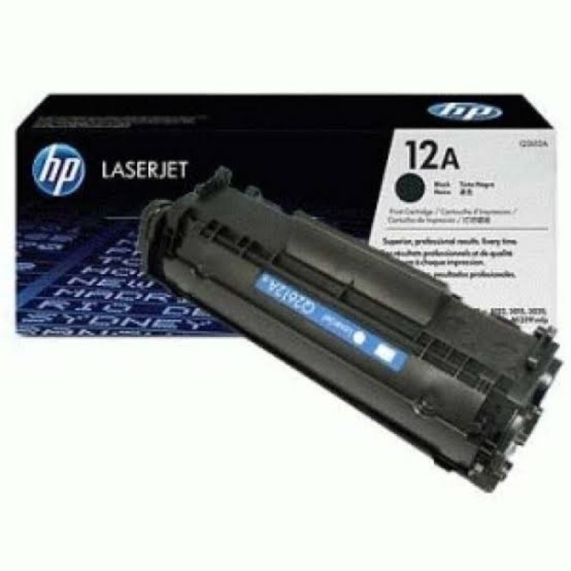 Hp 12A Black Original Laserjet Toner Cartridge