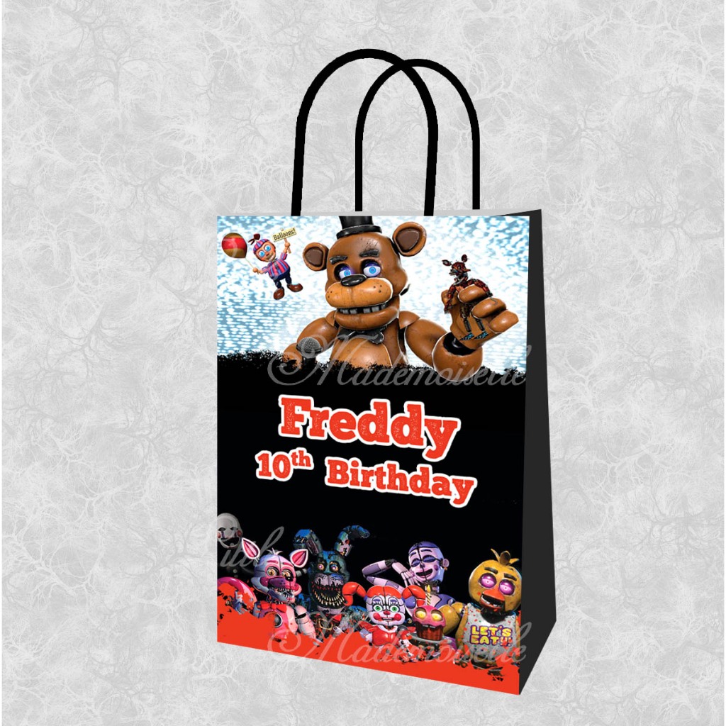 

Tas Ulang Tahun Anak / Goodie Bag Anak / Paper Bag Five Nights at Freddy's