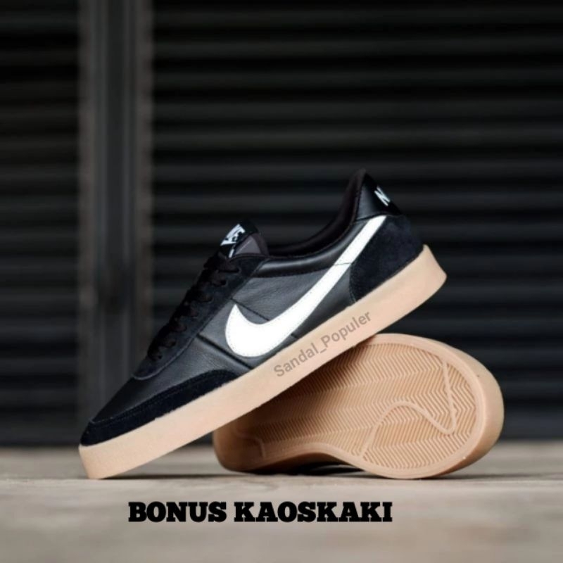Sepatu Pria NKE KILLSHOT X JCREW Leather Black White Sole Gum ORIGINAL Bnwb