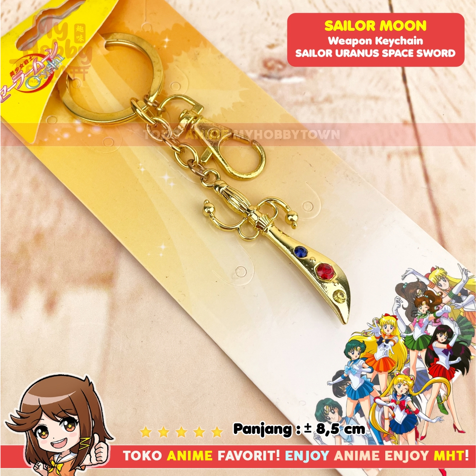 Gantungan Kunci Senjata Anime Sailor Moon Sailor Uranus Space Sword