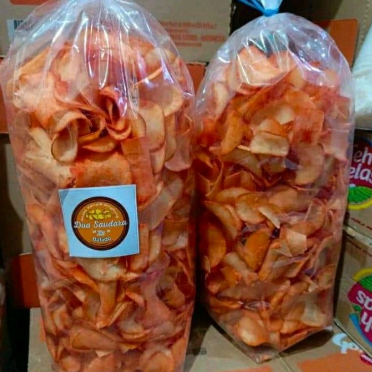 

Keripik Singkong Balado/Keripik Singkong Rasa Balado Gurih Enak