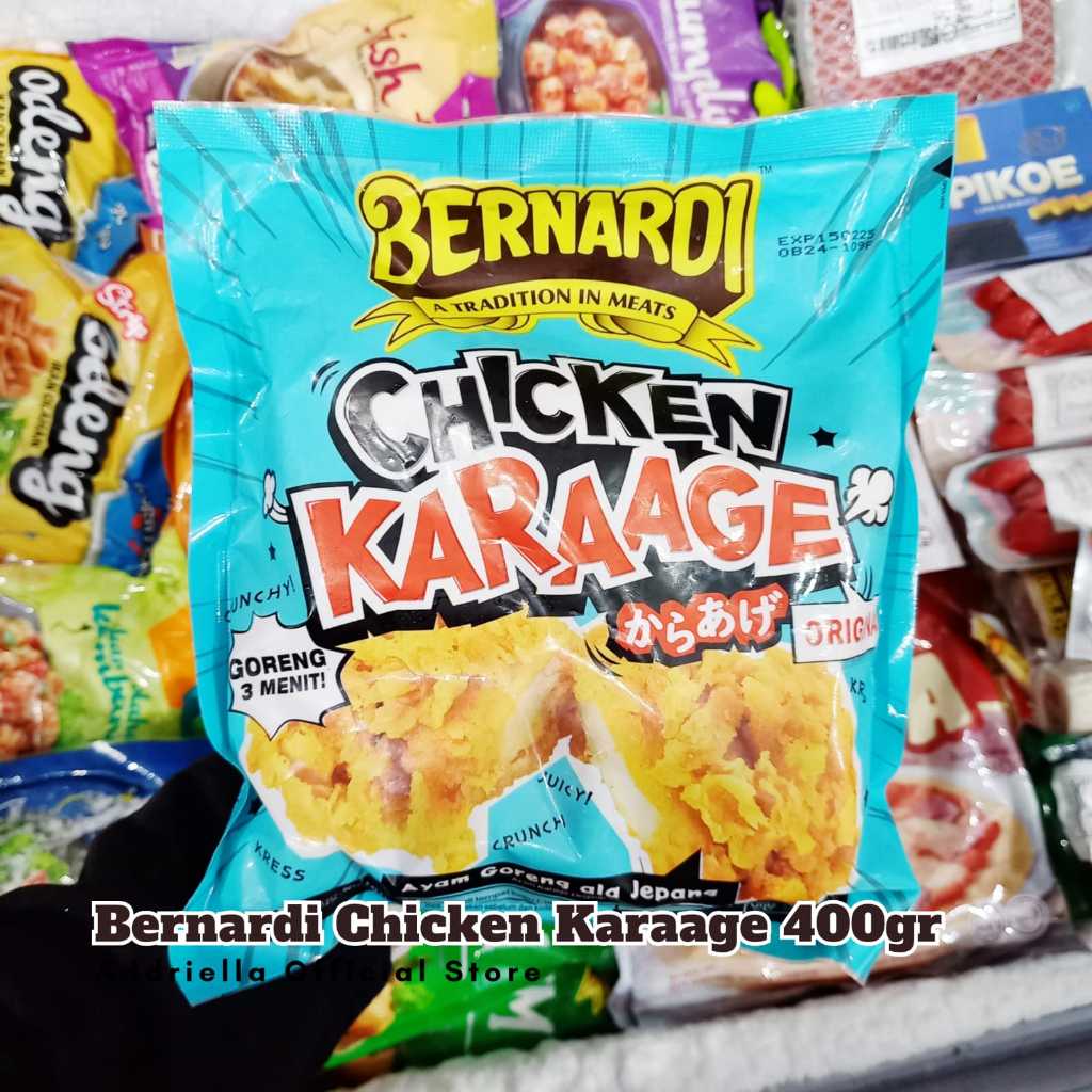 

ADDRIELLA Bernardi Chicken Karage 400gr | Bernardi/Frozenfood/Frozenfood Murah