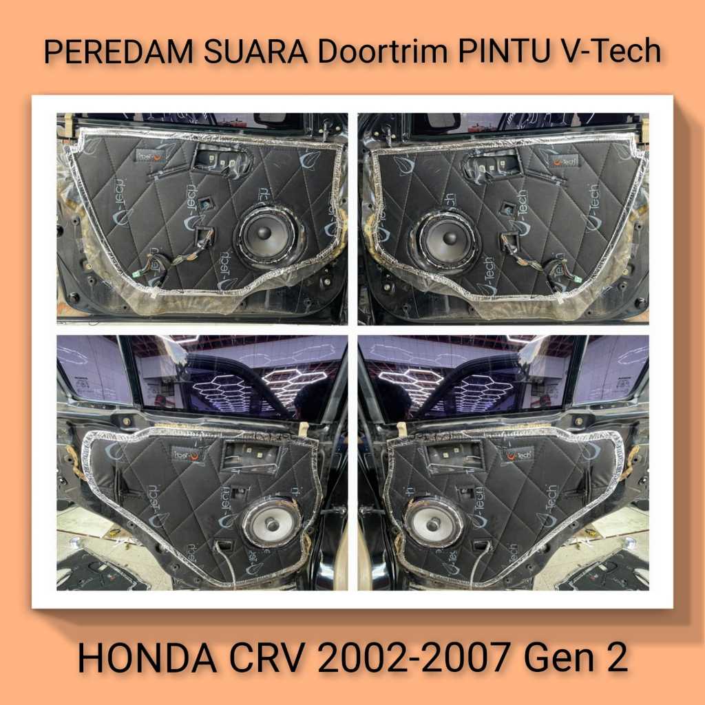 HONDA CRV 2002-2007 Gen 2 Peredam Suara Pintu Aksesoris Mobil VTECH PnP bonus Peredam Noise Speaker