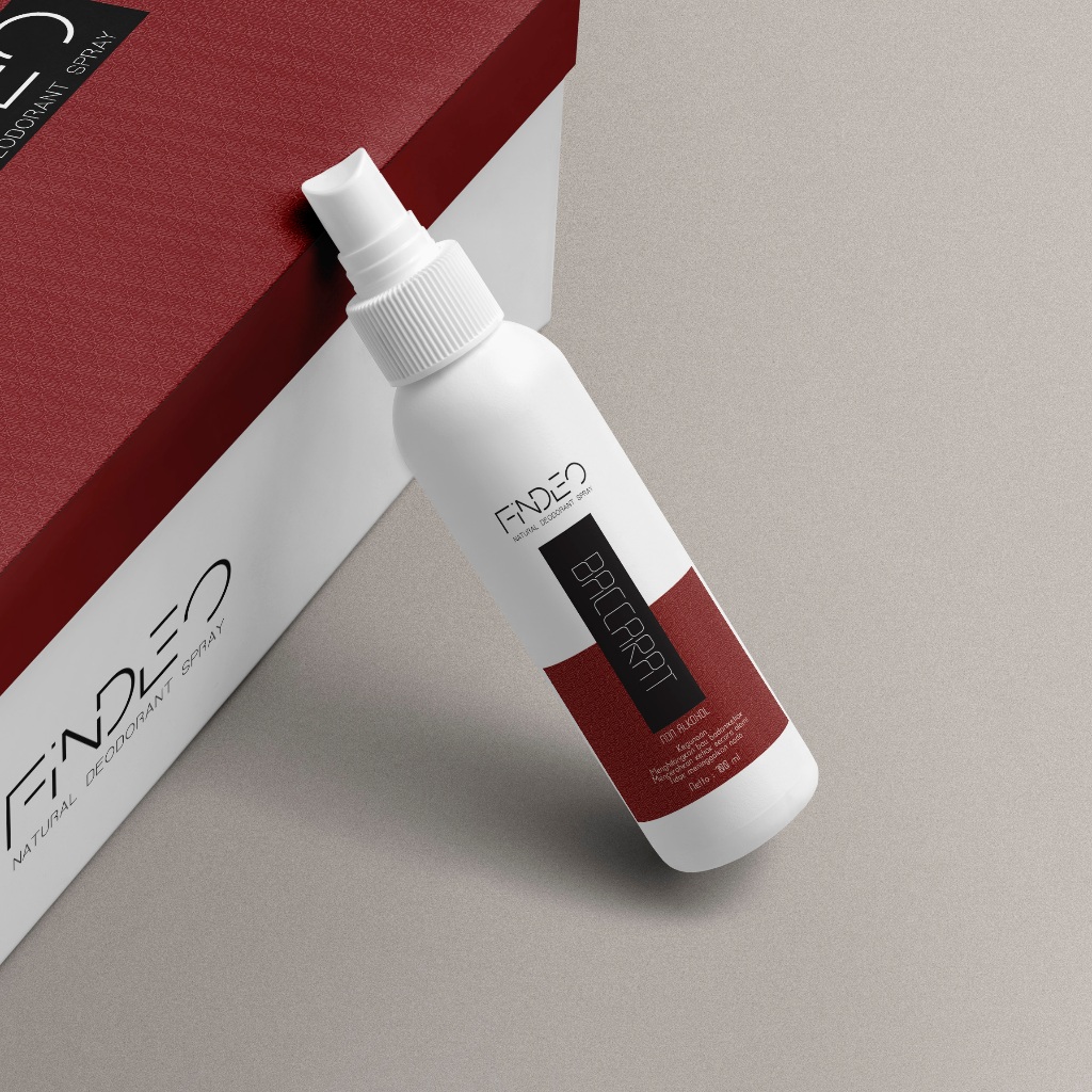 Findeo Natural Deodorant Spray Aroma Baccarat 100 ml Deodoran Tawas