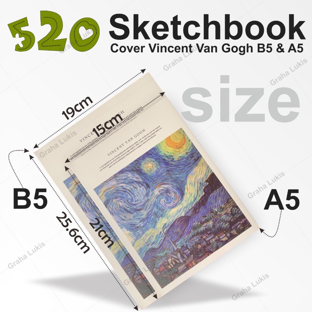 

Sketchbook Cover Vincent Van Gogh B5 / A5