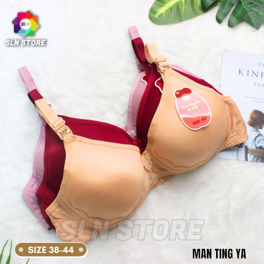 BRA WANITA TANPA KAWAT MANTINGYA / BH PEREMPUAN MODEL POLOS KAIT 2 BUSA TEBAL