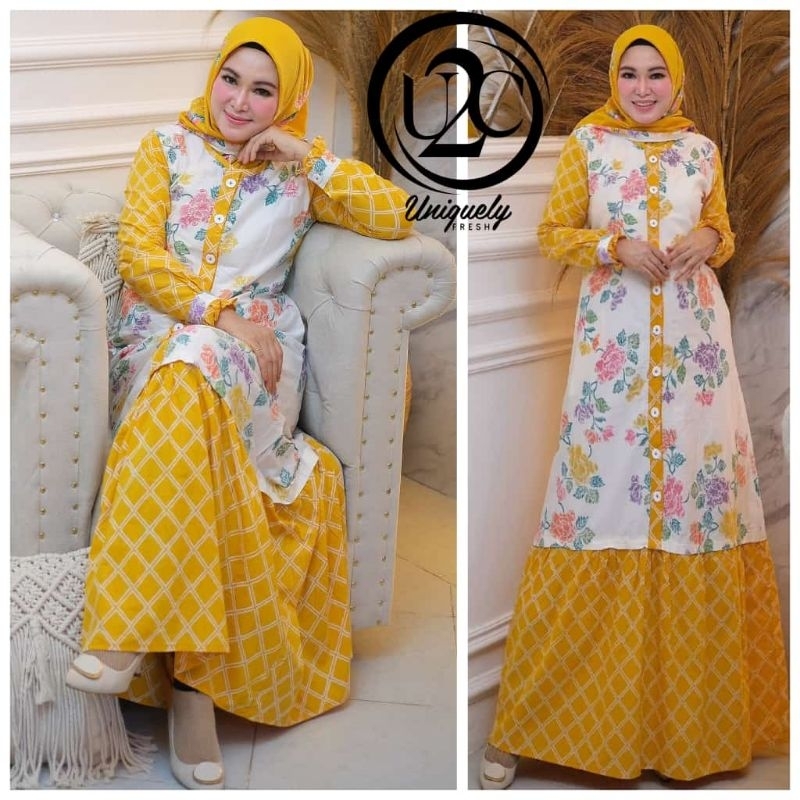 gamis batik nayaka listya hemas TYAS GENTARI Premium Dress by U2C