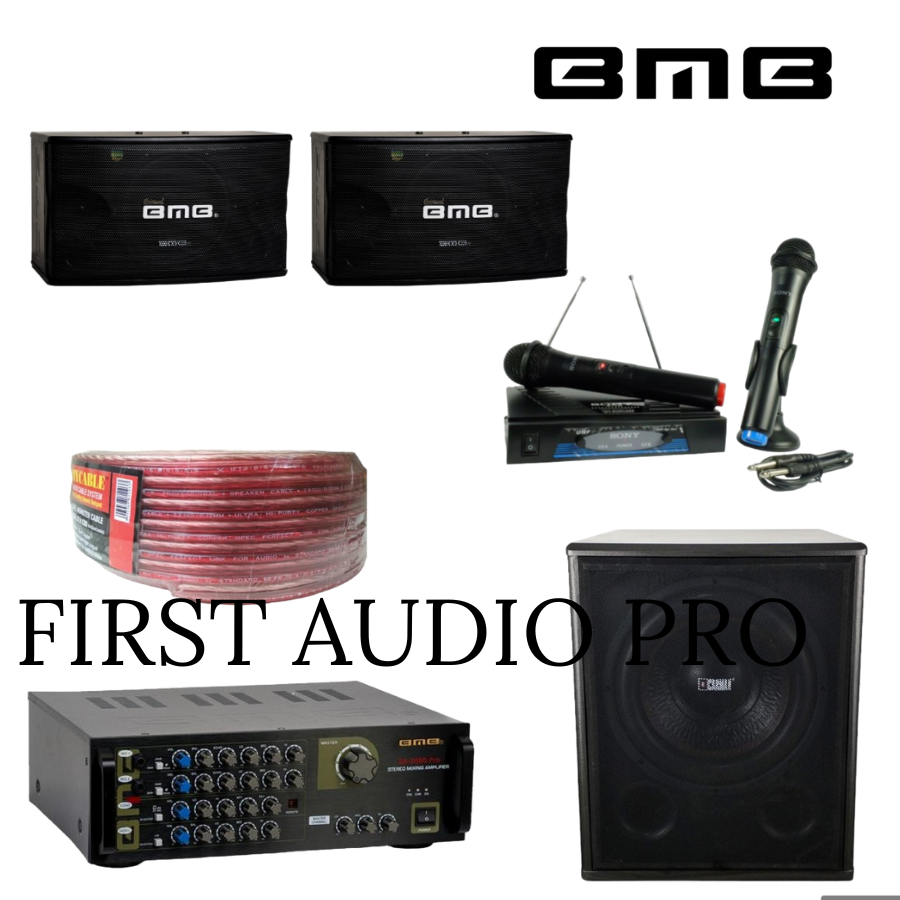 Paket karaoke 9 BMB cs450v + Ampli BMB DA2000 PRO BT + Sub Carman 12in CM1222A