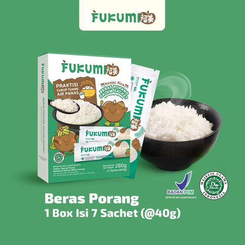 

FUKUMI Beras Porang BOX 280g - 7 Sachet