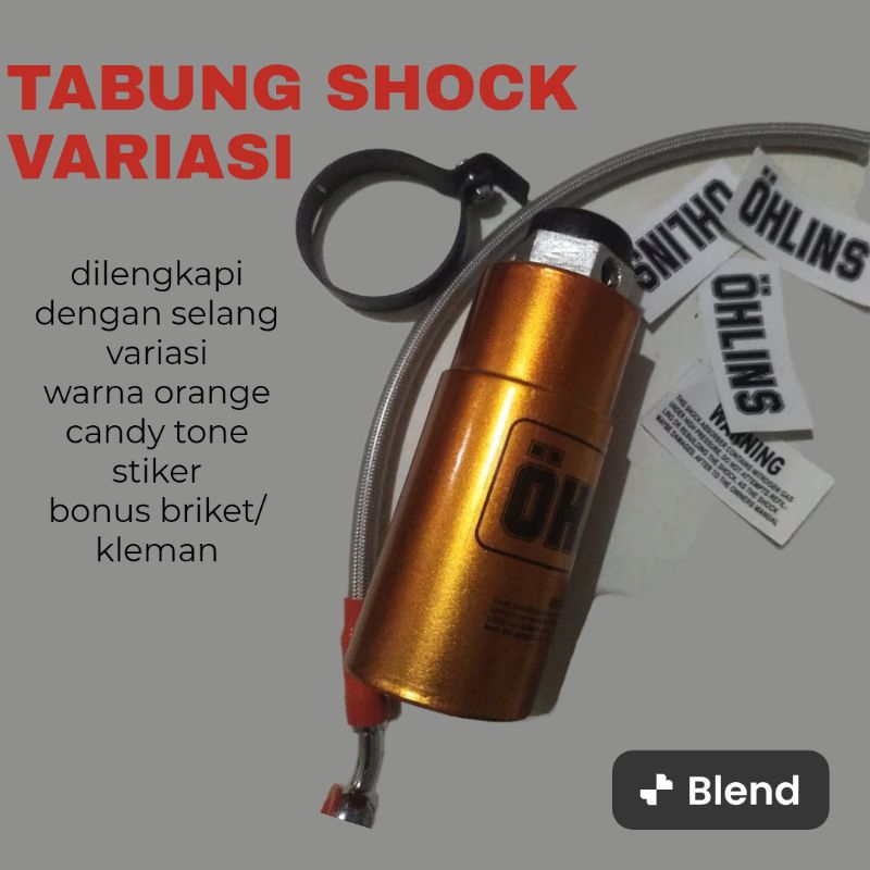 Tabung shock pisah variasi universal cocok untuk semua motor monoshock (hanya untuk aksesoris)