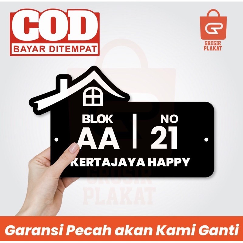 

Nomor Rumah Akrilik Timbul 2 Lapis