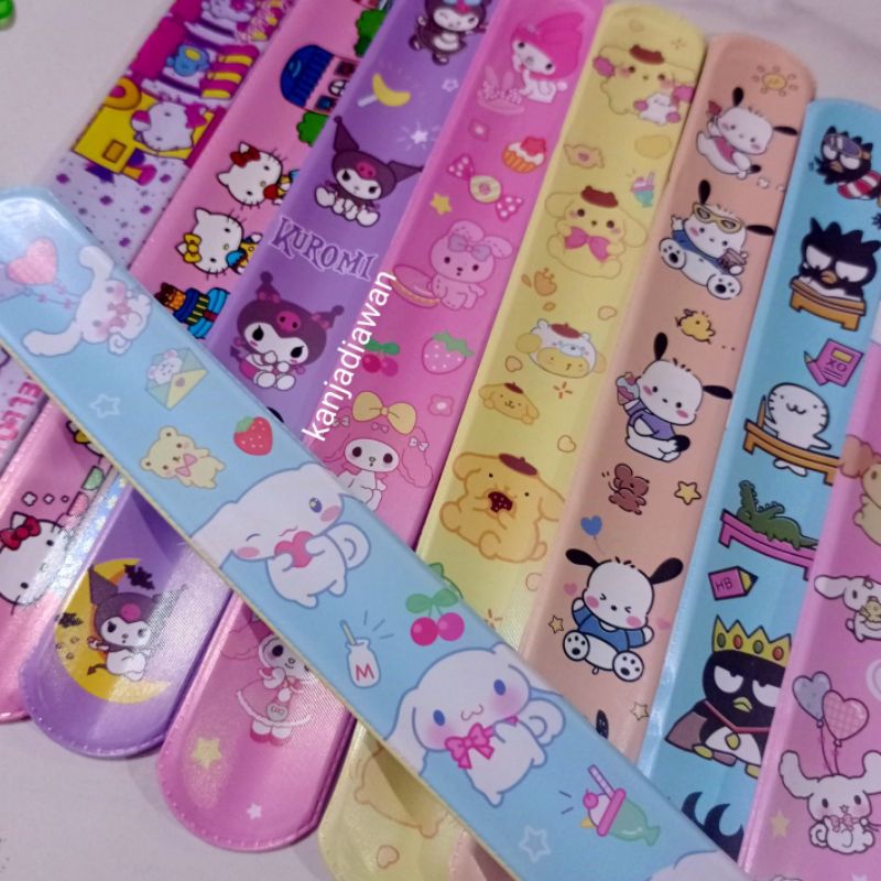 

Gelang Penggaris Sanrio Kuromi Lotso Cinnamoroll Hello Kitty Gelang Jepret Lotso Ruller