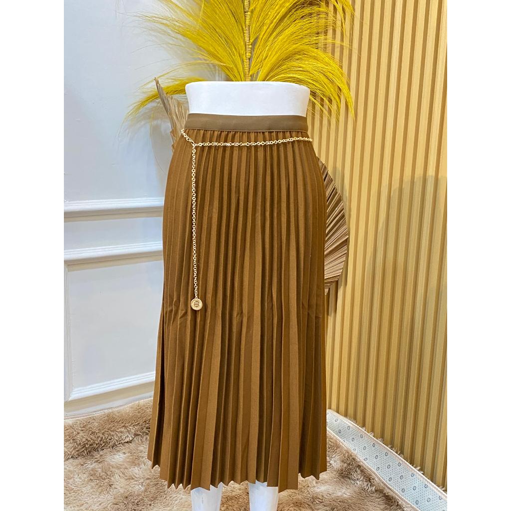 ROK LEVIS DAN ROK PLISKET MIDI BY FARAQUEEN STORE