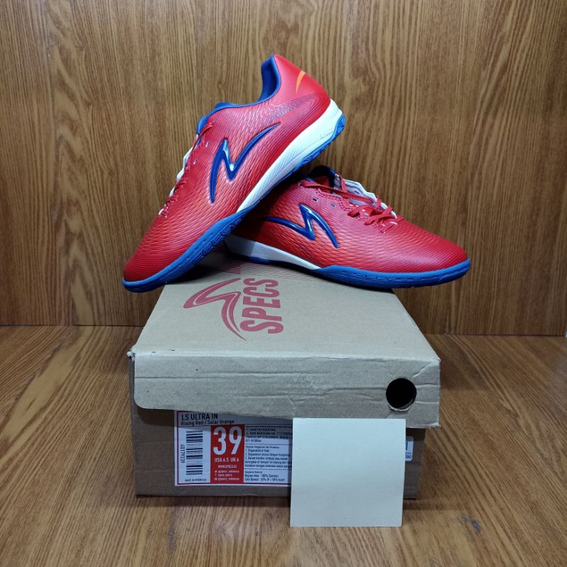 Sepatu Futsal Specs LS Ultra (Emperored/Orange)