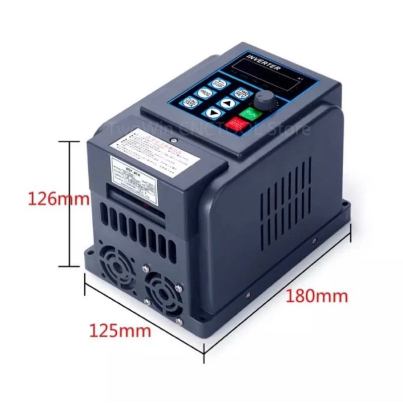 AC 220V Single Phase to AC 380V three Phase VFD Motor Inverter 2.2KW