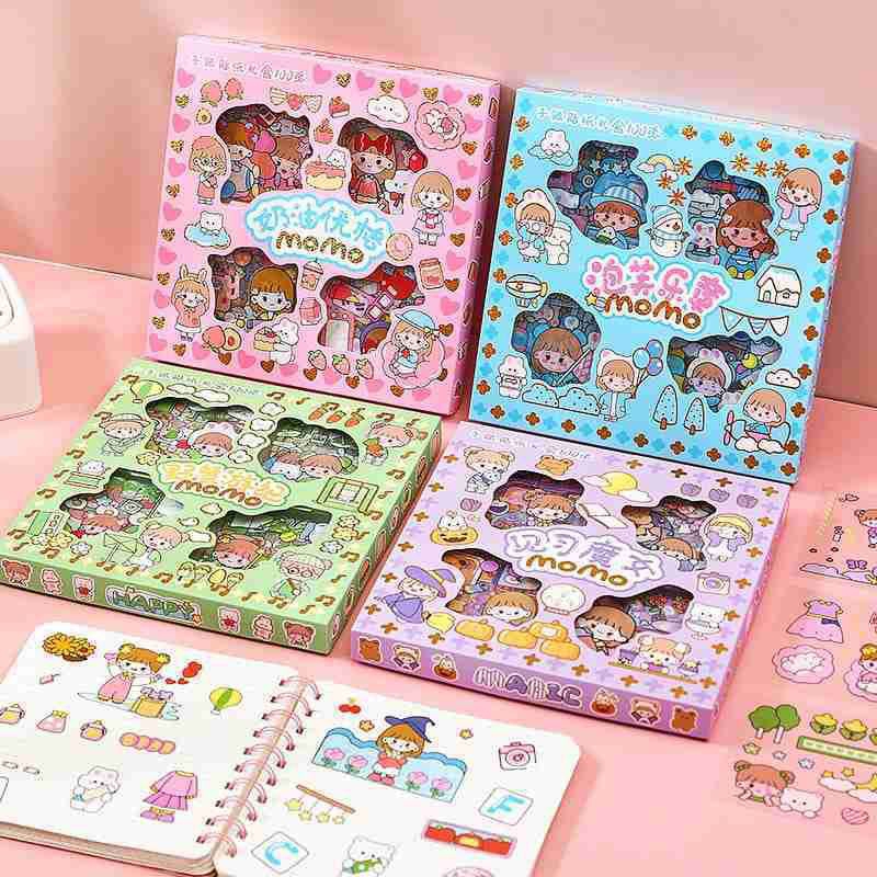 

Stiker lucu Momo gift Aesthetic | Per BOX Isi 100 Pcs
