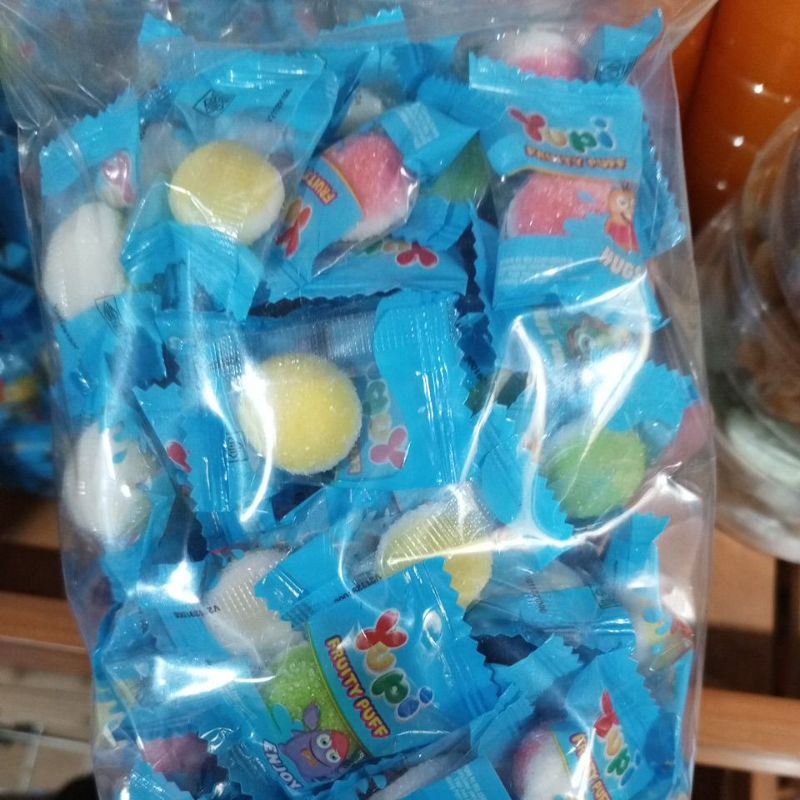 

Yupi permen fruitty puff