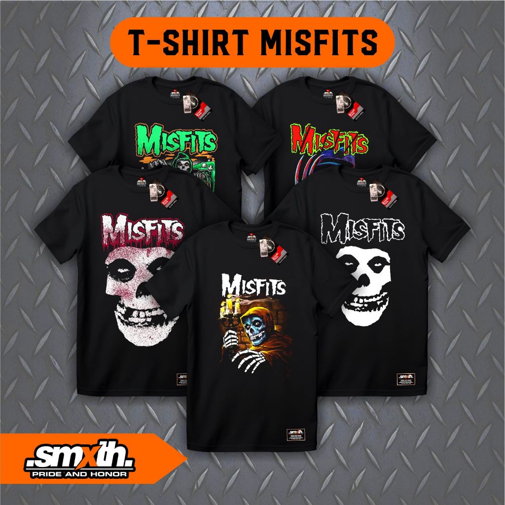 T-Shirt Music - T-Shirt MISFITS - Kaos Musik MISFITS - Baju Kaos MISFITS Band