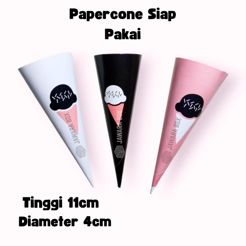 Kertas Waffle Eskrim | Papercone Ice Cream | Kertas Contong Es Krim | Kertas Cone Es Krim Tinggi 11c