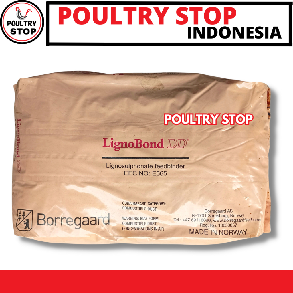 LIGNOBOND DD 25 KG - Pellet Binder Pakan - Perekat Pelet Untuk Pakan Hewan Ikan Kelinci Sapi Kambing