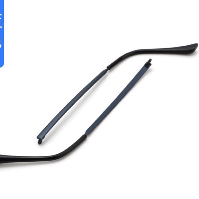 Tangkai Batang Gagang Kacamata Besi hitam sepasang