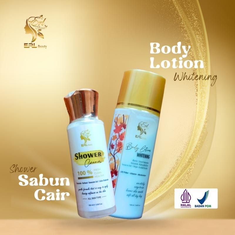 BODY LOTION + SABUN BADAN WHITENING ERL BEAUTY