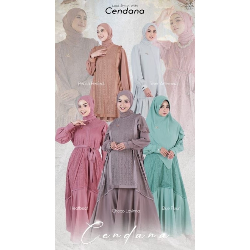 CENDANA SERIES BY ADEN HIJAB DRESS TUNIK OUTER