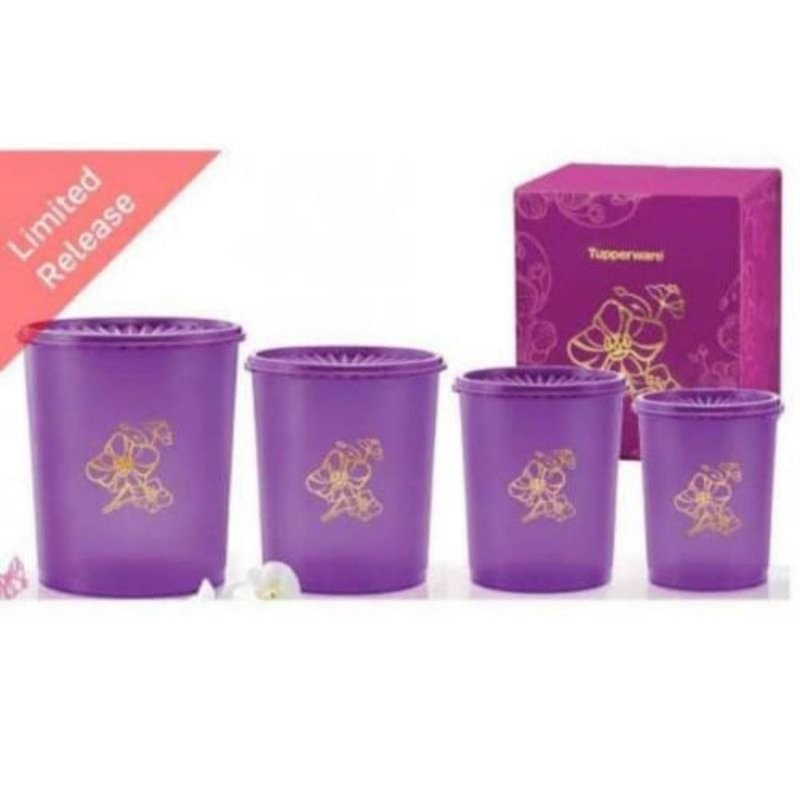 Flora Deco Canister set Tupperware